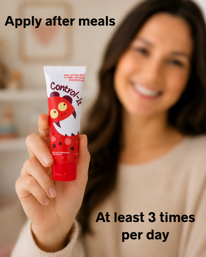 Control-It Cream - Stops Thumb Sucking and Nail Biting - Vegan - Made in the USA - Recommended for Ages 3 and Older - 4 to 6 Weeks of Use (Copy)