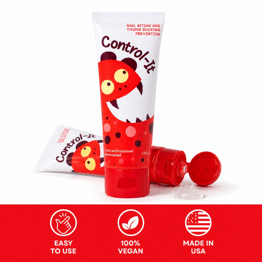 Control-It Cream - Stops Thumb Sucking and Nail Biting - Vegan - Made in the USA - Recommended for Ages 3 and Older - 2 Tubes for 4 to 6 Weeks of Use